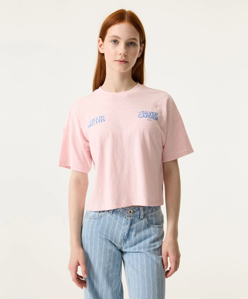 GARCIA T-shirt Silver Garden