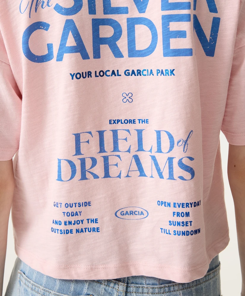 GARCIA T-shirt Silver Garden