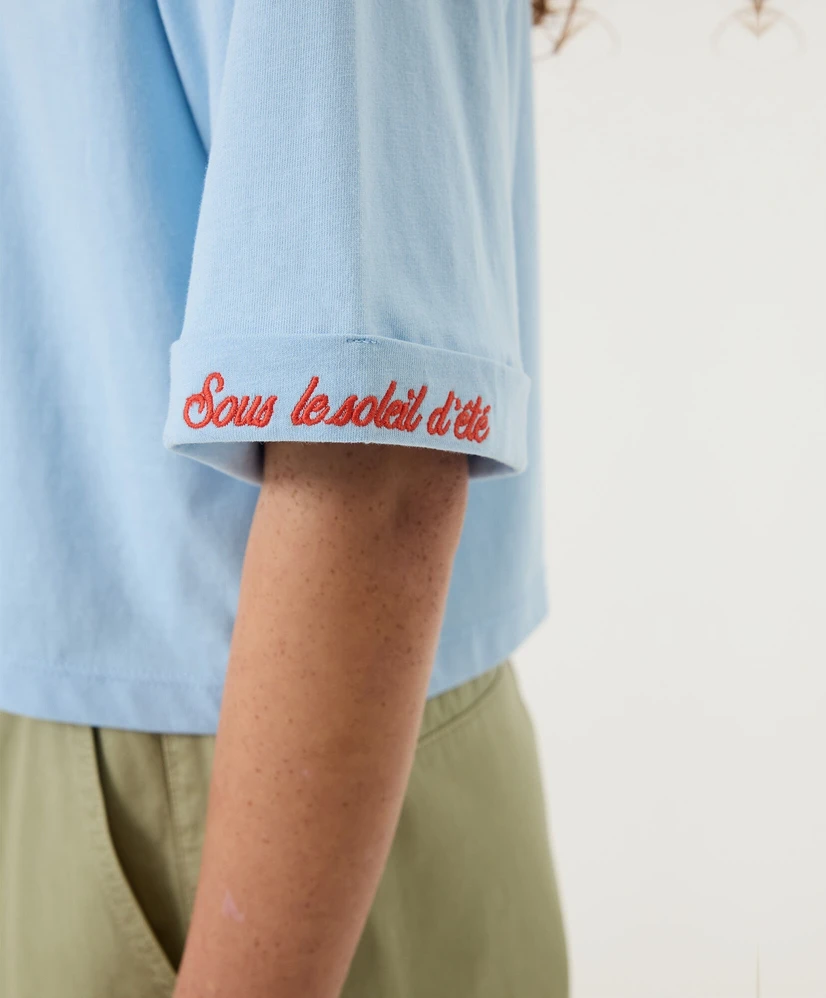 GARCIA T-shirt Sleeve Tekst