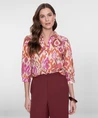 Geisha Blouse Allover Print