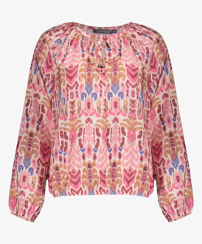 Geisha Blouse Allover Print