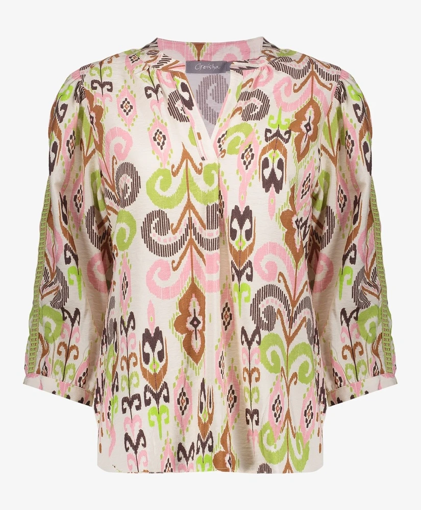Geisha Blouse Allover Print