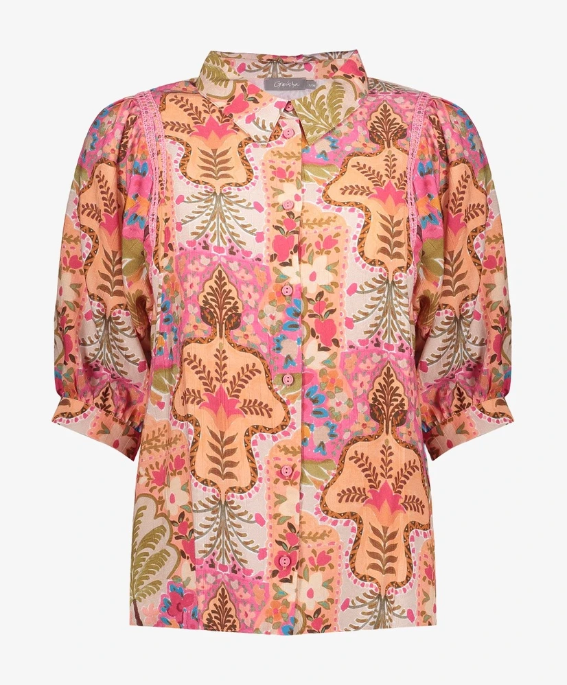 Geisha Blouse Allover Print