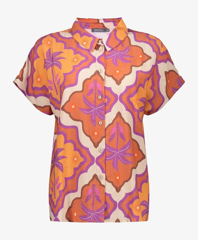 Geisha Blouse Allover Print