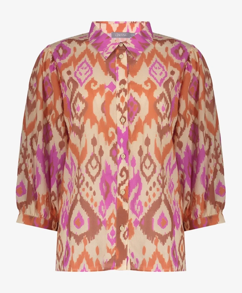 Geisha Blouse Allover Print
