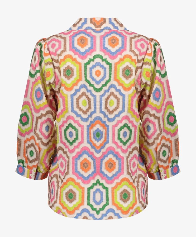 Geisha Blouse Allover Print
