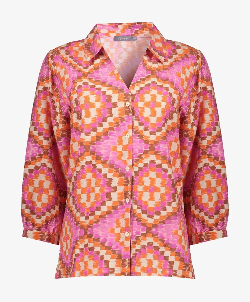 Geisha Blouse Allover Print