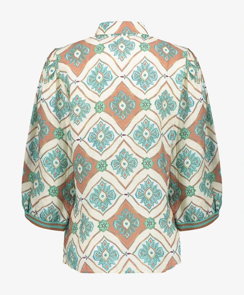 Geisha Blouse Allover Print