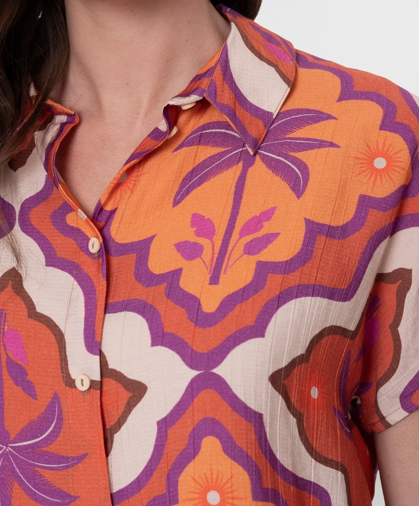 Geisha Blouse Allover Print