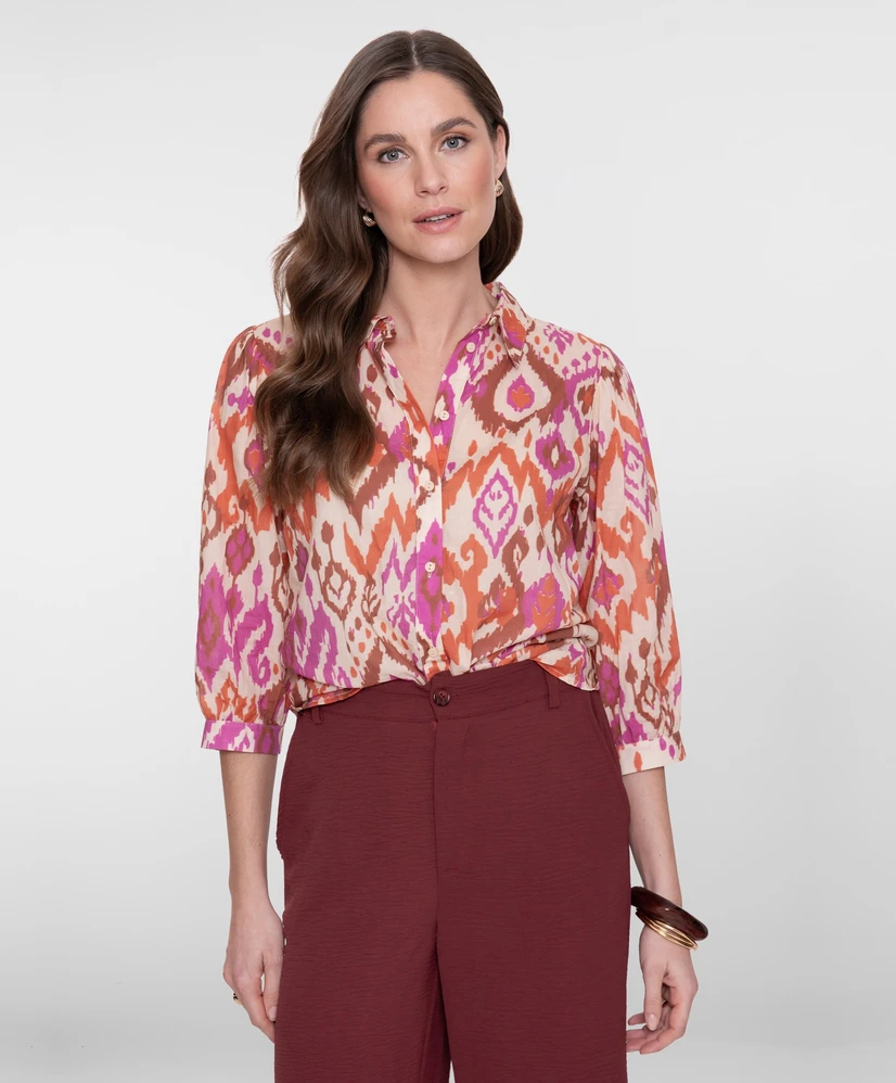Geisha Blouse Allover Print