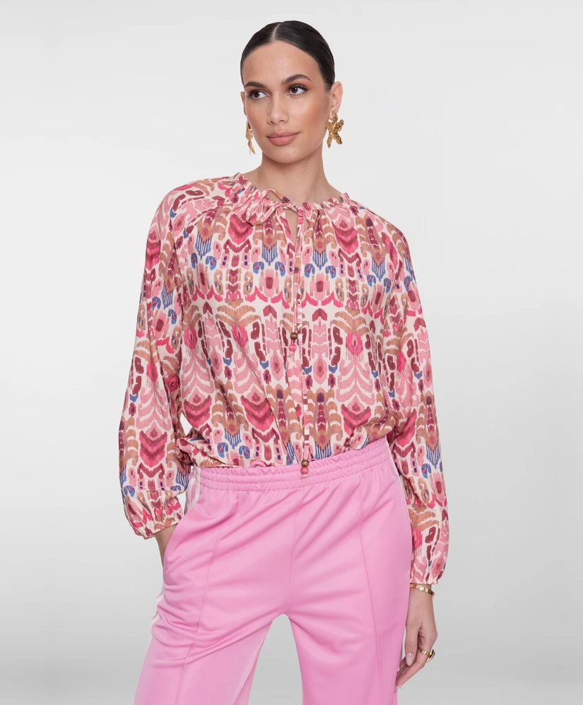 Geisha Blouse Allover Print