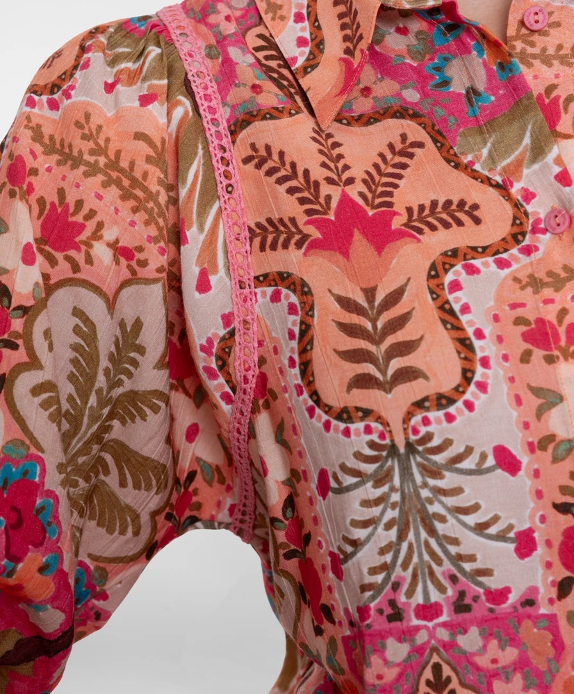 Geisha Blouse Allover Print