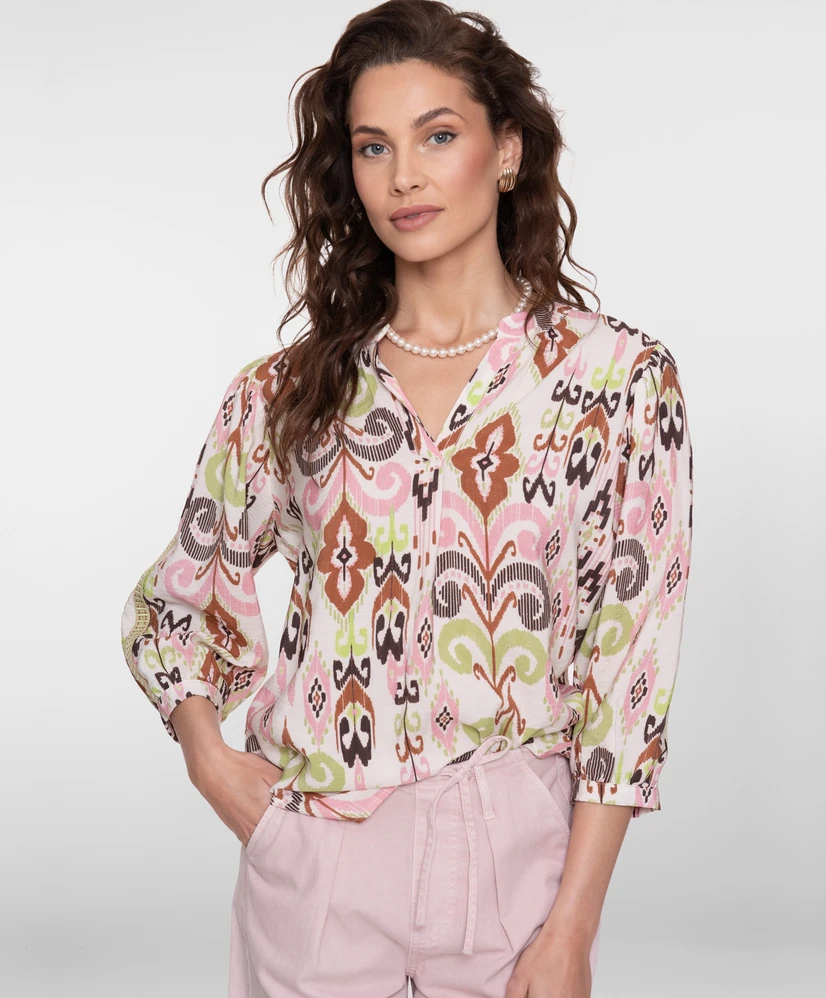 Geisha Blouse Allover Print