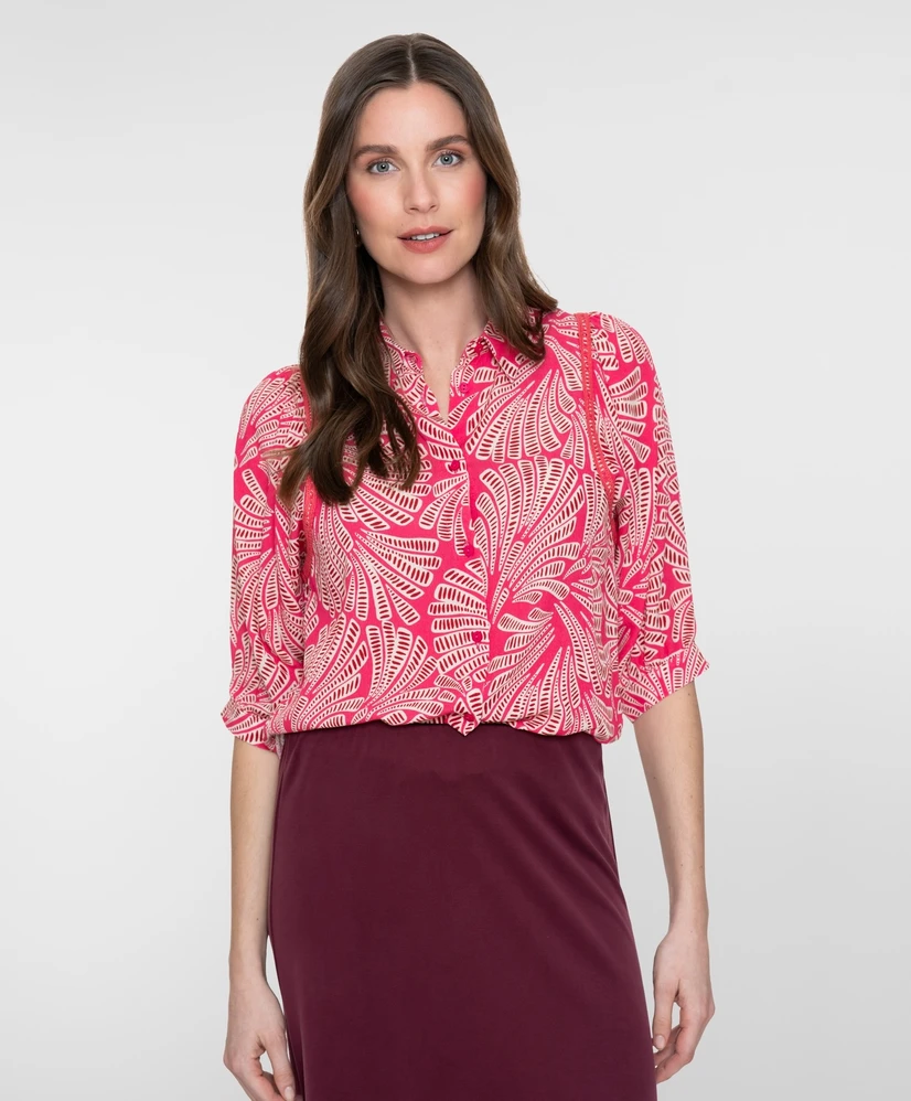 Geisha Blouse Allover Print