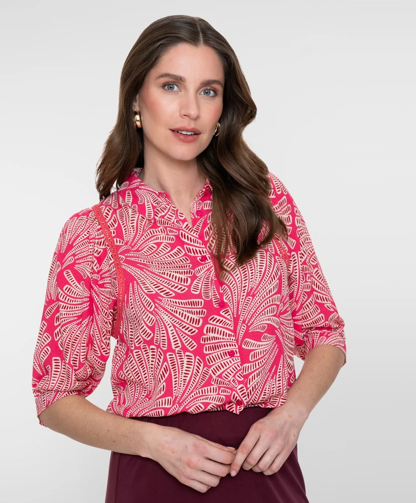 Geisha Blouse Allover Print