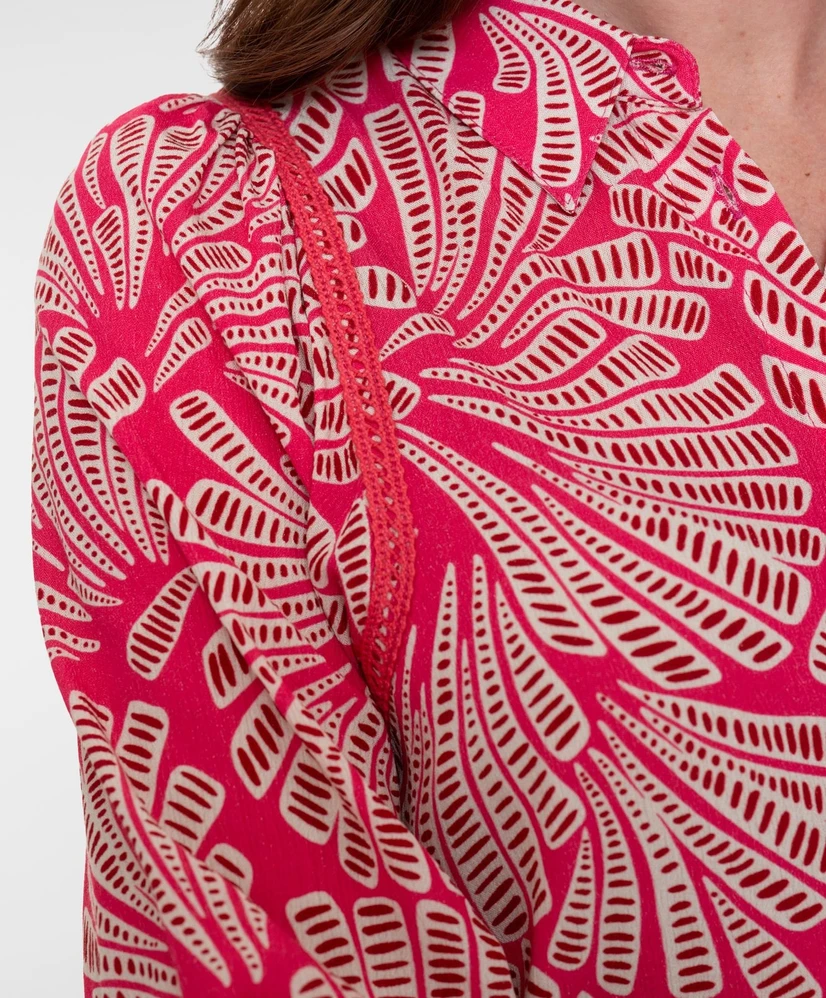 Geisha Blouse Allover Print
