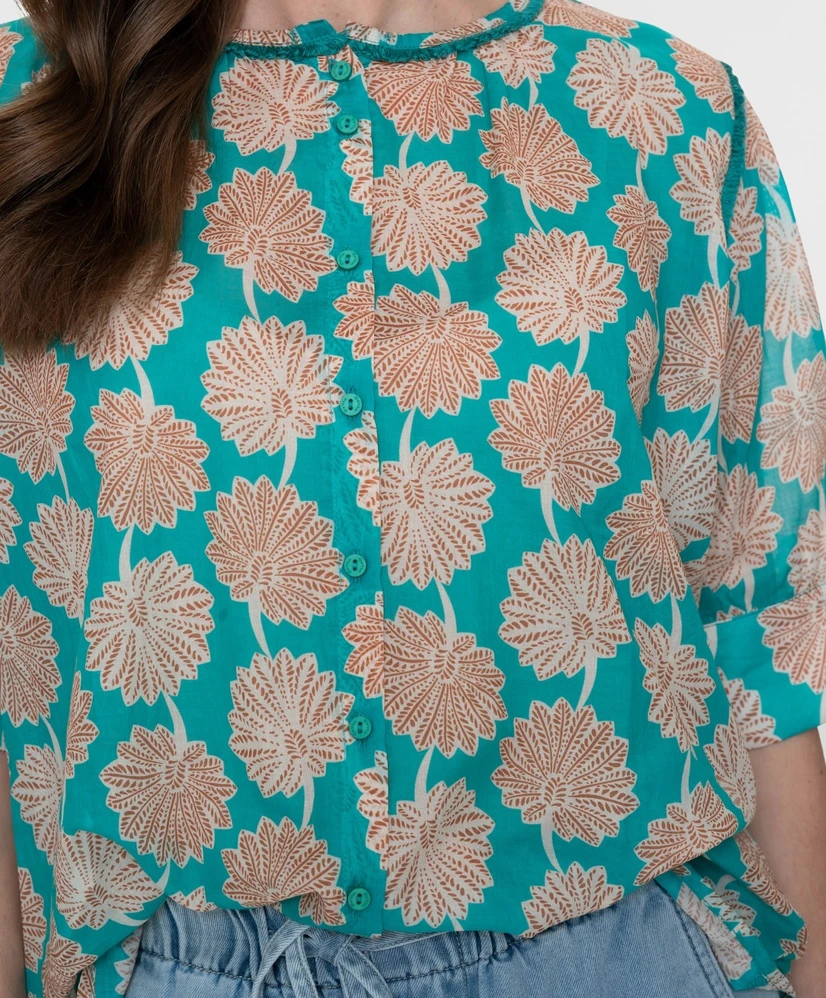 Geisha Blouse Allover Print