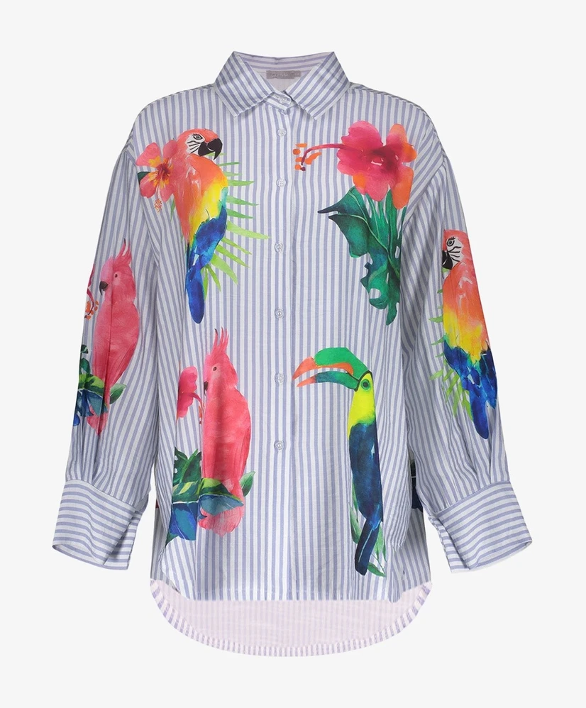 Geisha Blouse Birds