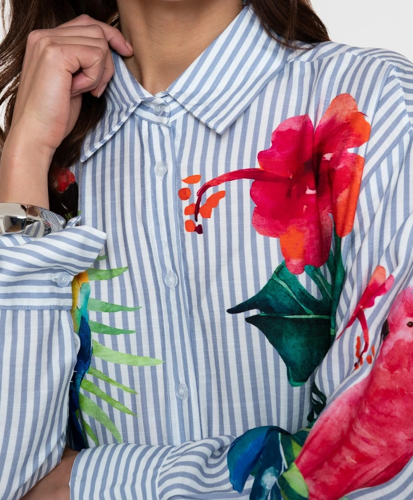 Geisha Blouse Birds
