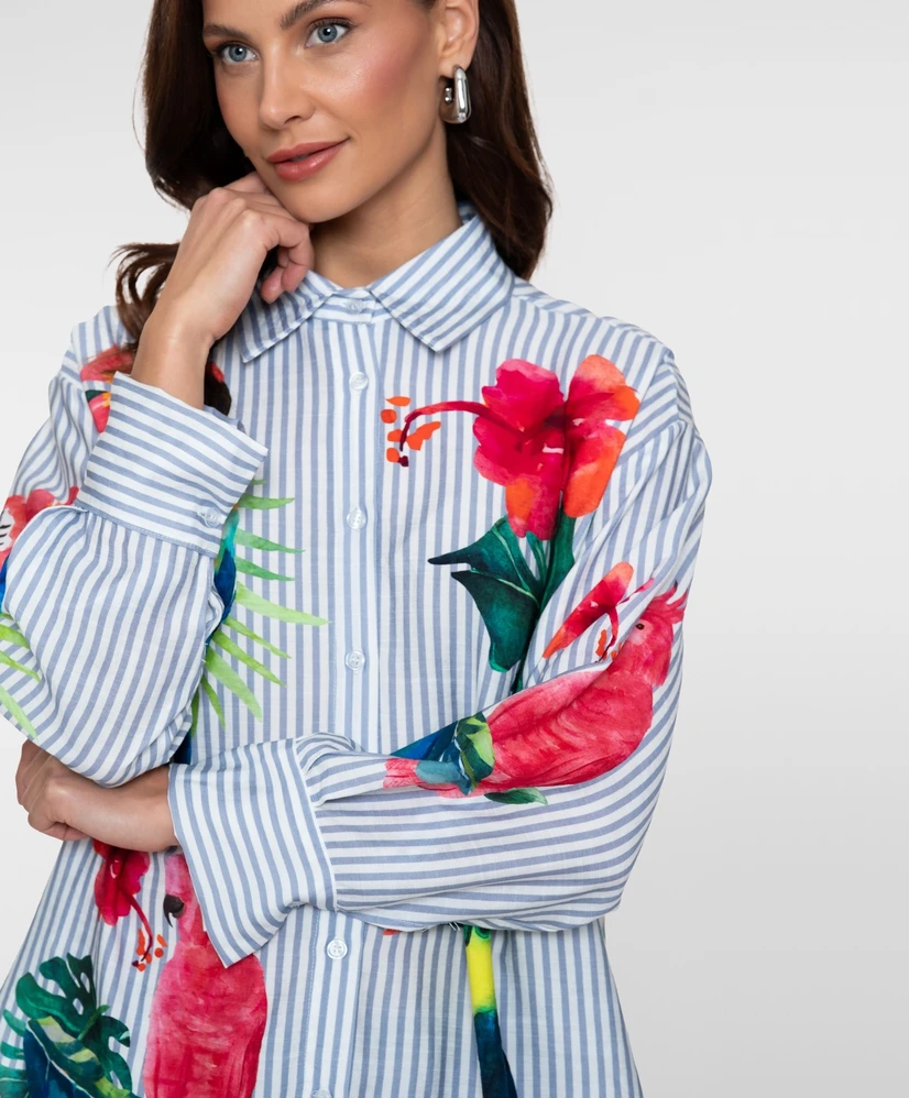 Geisha Blouse Birds