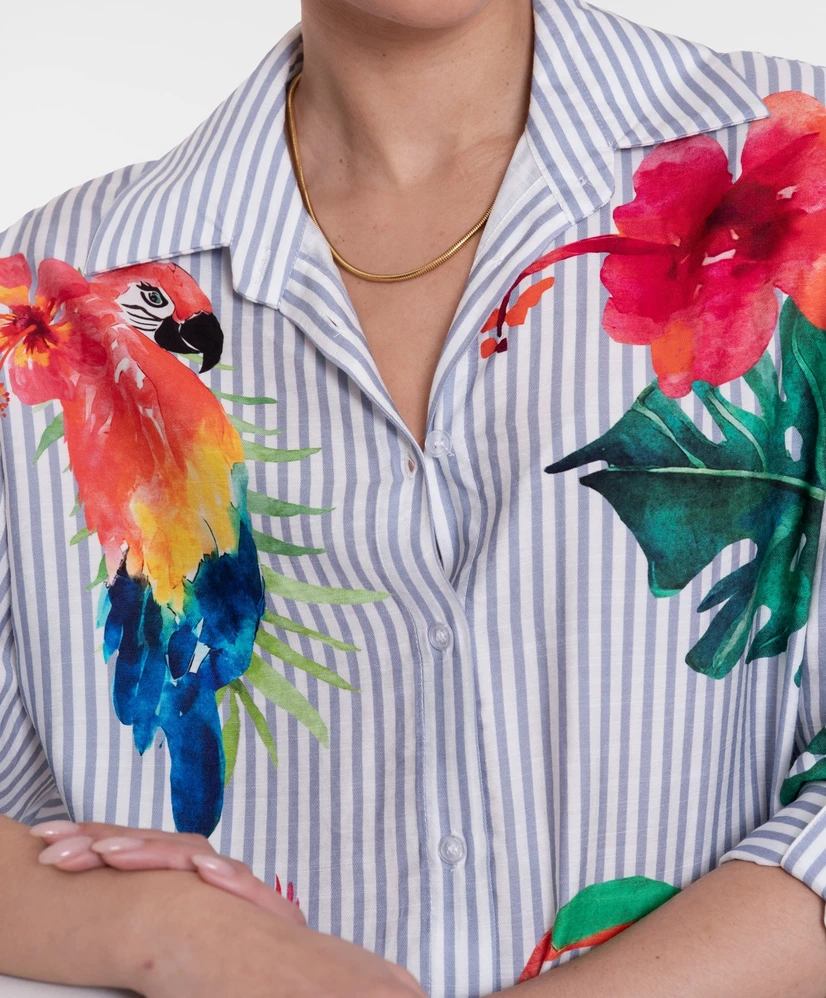 Geisha Blouse Birds