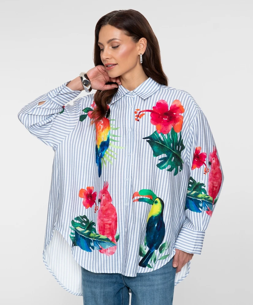 Geisha Blouse Birds