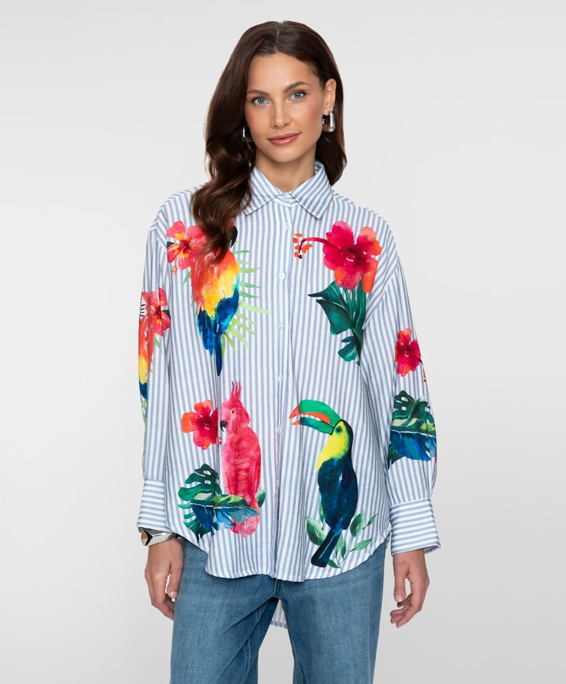 Geisha Blouse Birds