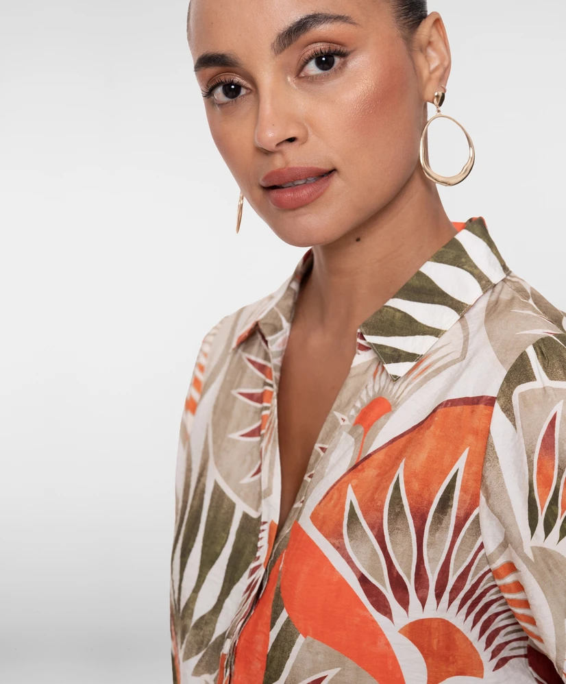 Geisha Blouse Bloemenprint