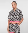 Geisha Blouse Colourblock Print