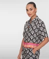Geisha Blouse Colourblock Print