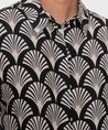 Geisha Blouse Colourblock Print