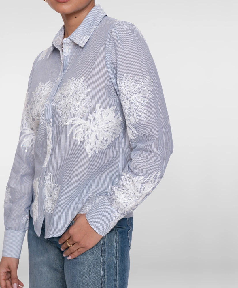 Geisha Blouse Flowers