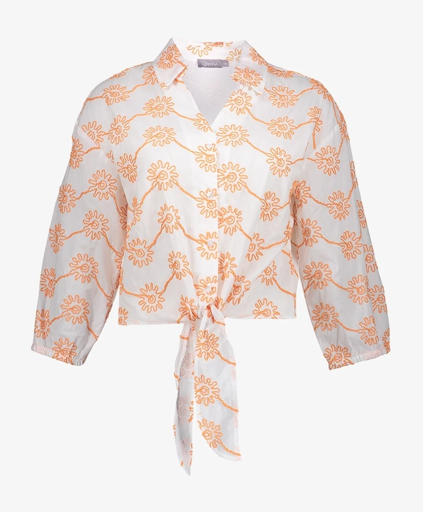 Geisha Blouse Flowers