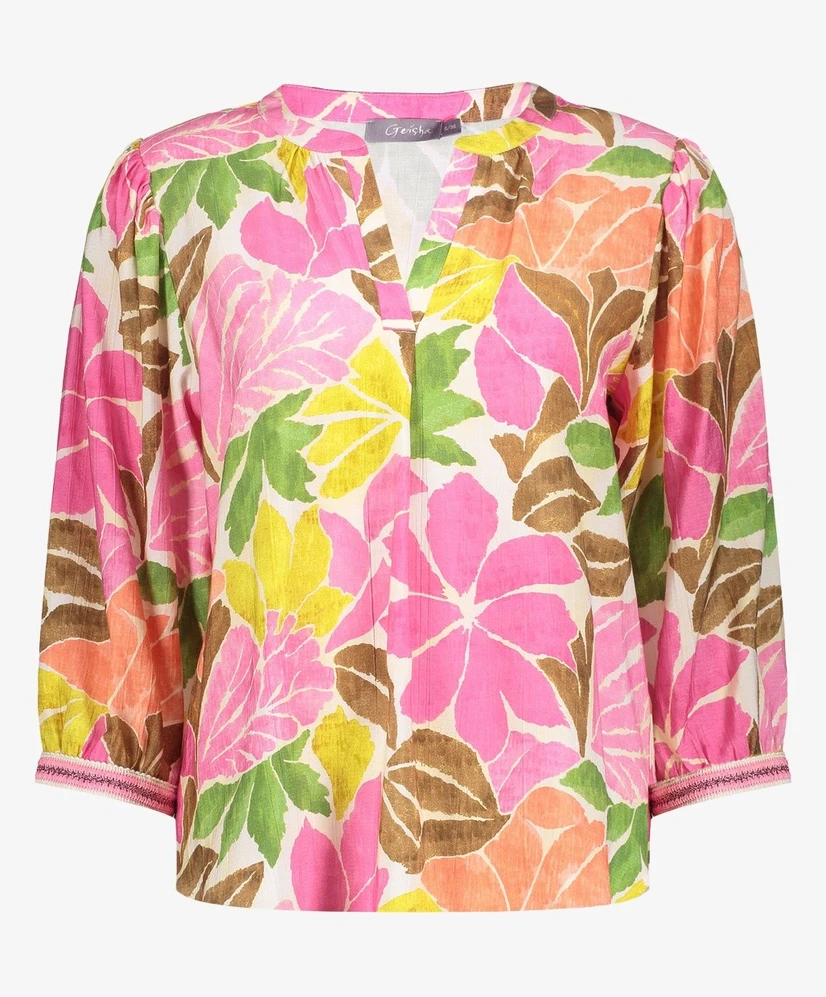 Geisha Blouse Flowers