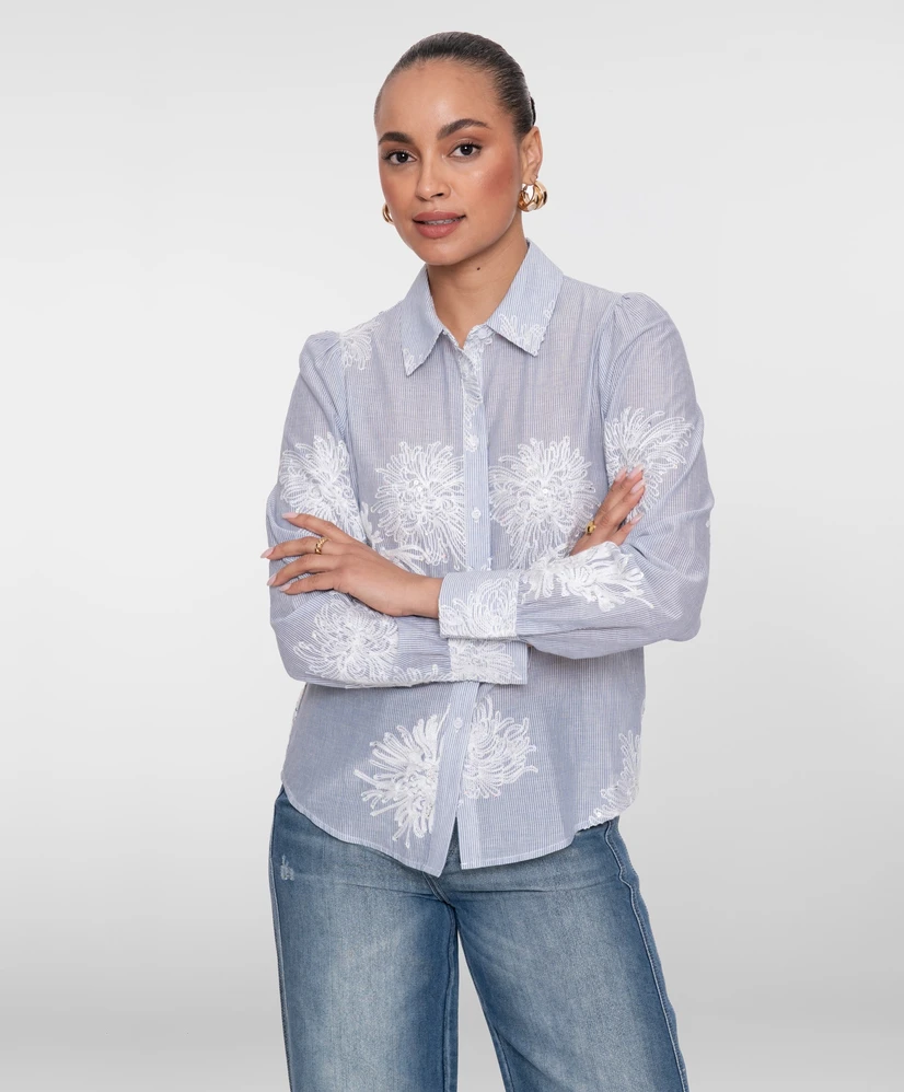 Geisha Blouse Flowers