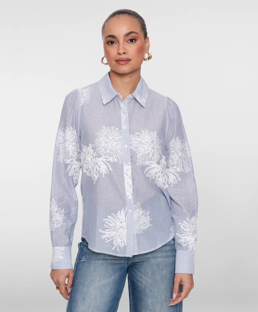 Geisha Blouse Flowers