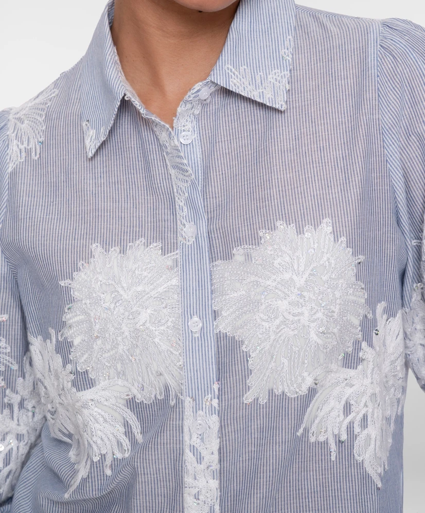 Geisha Blouse Flowers