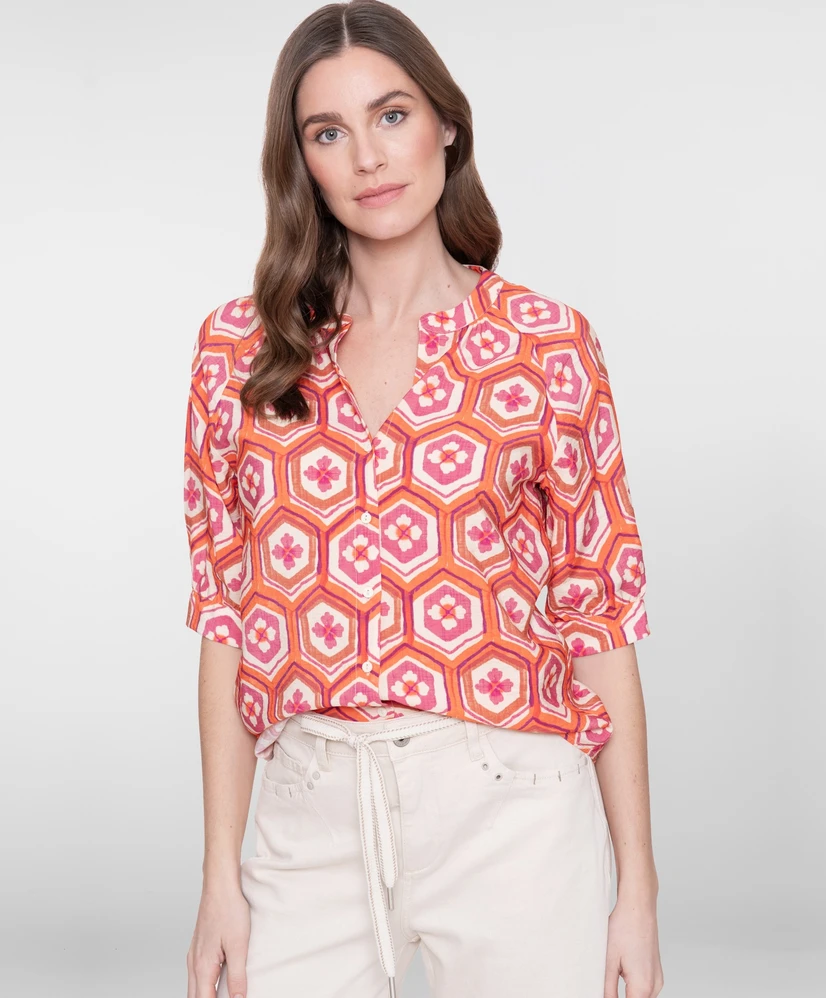 Geisha Blouse Flowers
