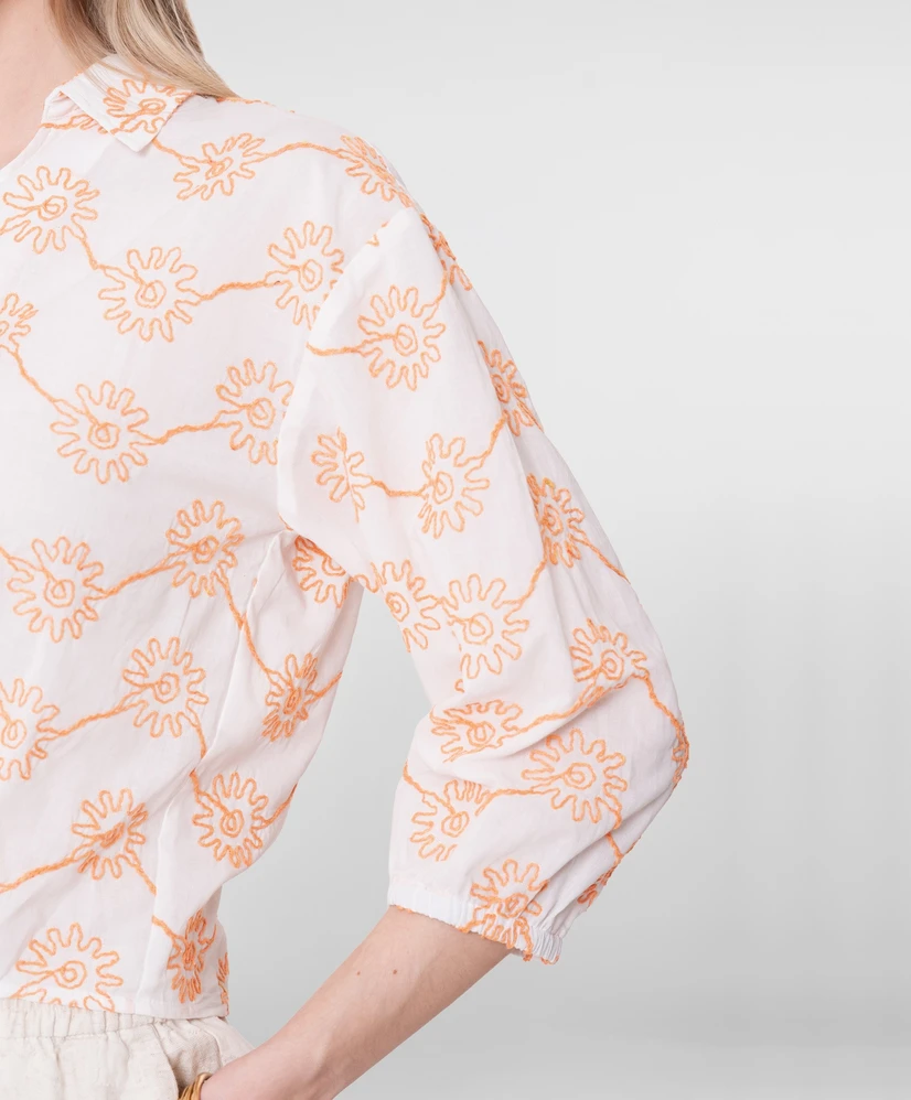 Geisha Blouse Flowers