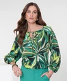 Geisha Blouse Leaves