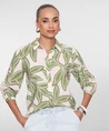 Geisha Blouse Leaves