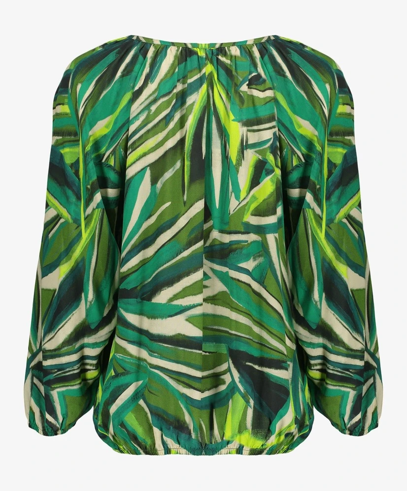 Geisha Blouse Leaves