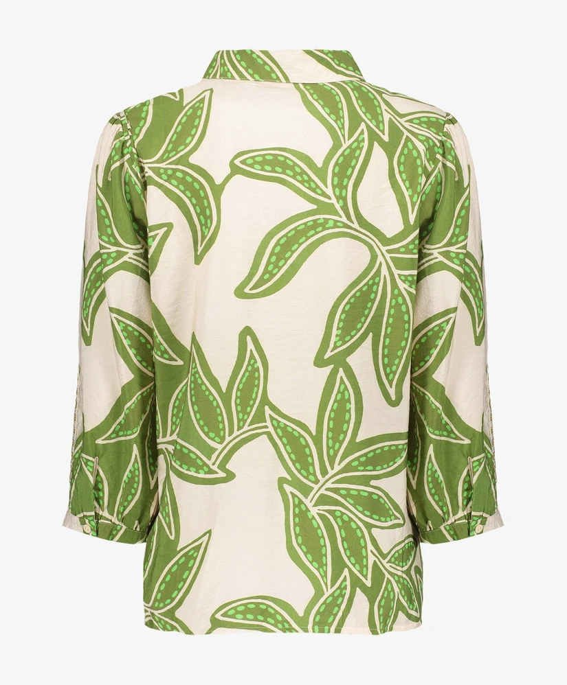 Geisha Blouse Leaves