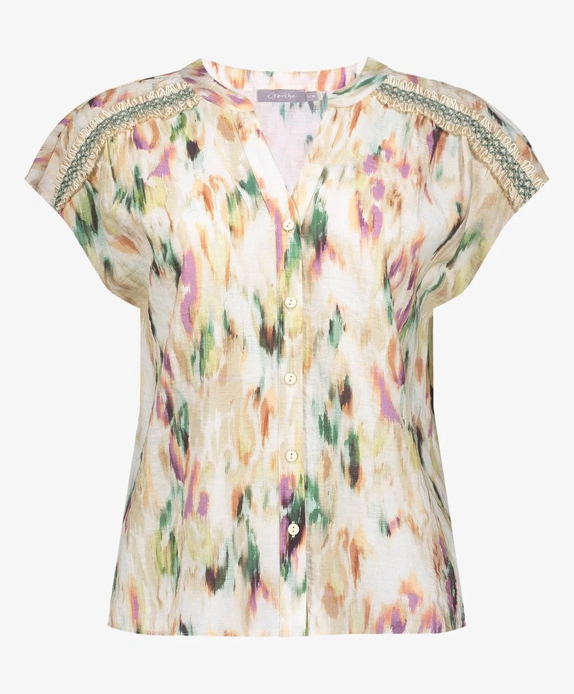 Geisha Blouse Print