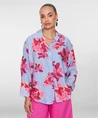 Geisha Blouse Stripe Bloemenprint
