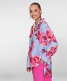 Geisha Blouse Stripe Bloemenprint