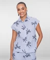 Geisha Blouse Stripe Palmbomen