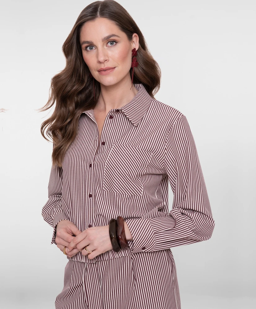 Geisha Blouse Striped