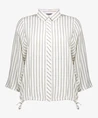 Geisha Blouse Stripes Lurex