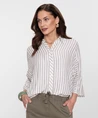 Geisha Blouse Stripes Lurex